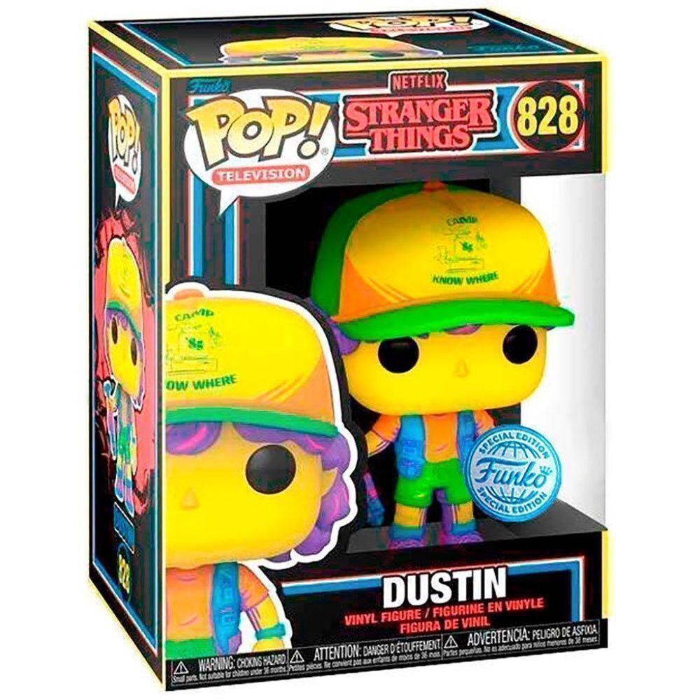 NEW Funko POP Television 828 Stranger Things Dustin Black Light Target Exclusive